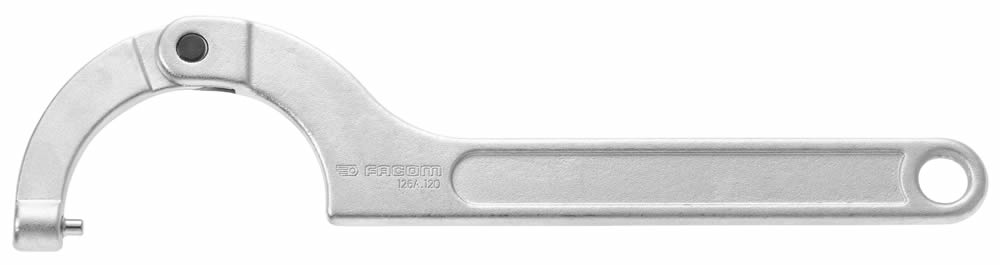 Facom 126A.80, Pin Spanner, Hinged Hook & Pin, Silver, 5mm 126A.80